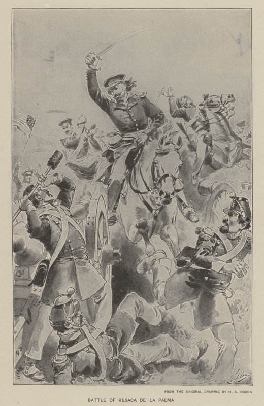 Resaca de la Palmai csata (litho) alkotó: Henry Alexander (after) Ogden