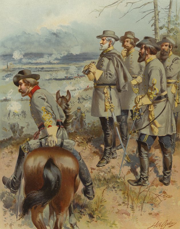 Robert E Lee tábornok Fredericksburgban alkotó: Henry Alexander (after) Ogden