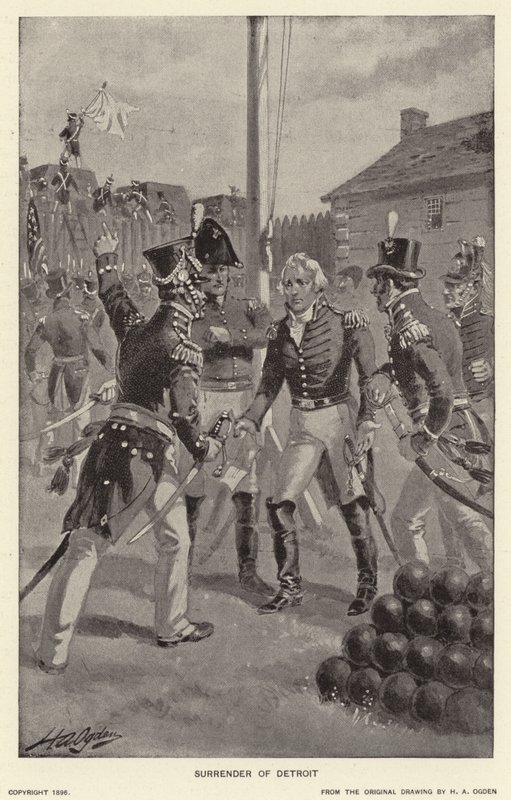 Detroit feladása (litho) alkotó: Henry Alexander (after) Ogden
