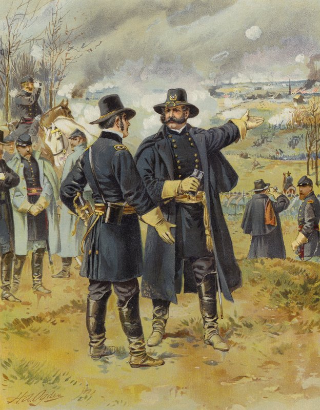 Burnside Fredericksburgban, 1862. december 13 alkotó: Henry Alexander Ogden