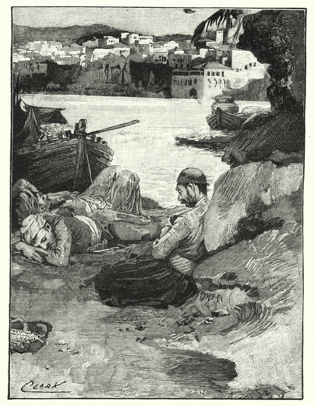 Déli szieszta Jaffában (litho) alkotó: Henry Andrew Harper