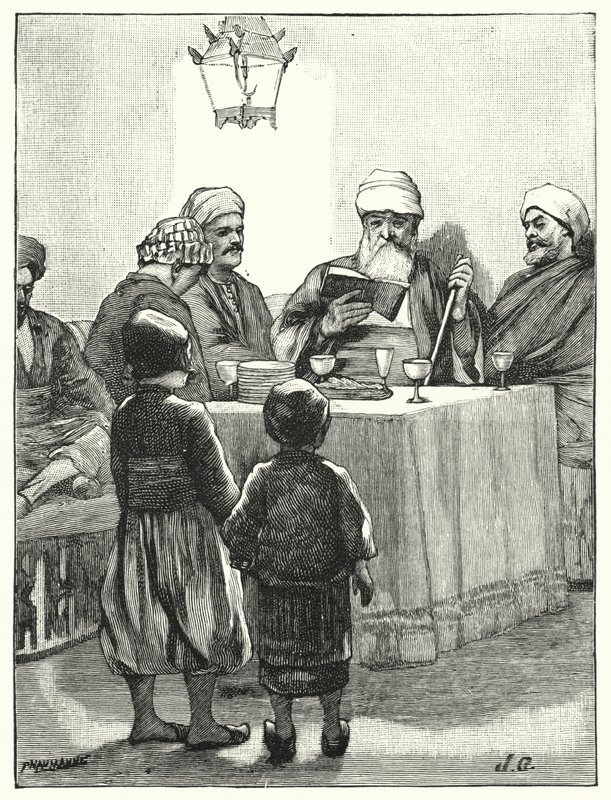 A modern zsidó húsvét (litho) alkotó: Henry Andrew Harper