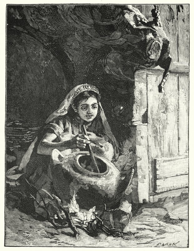 Forródó fazék vagy chaldron (litho) alkotó: Henry Andrew Harper