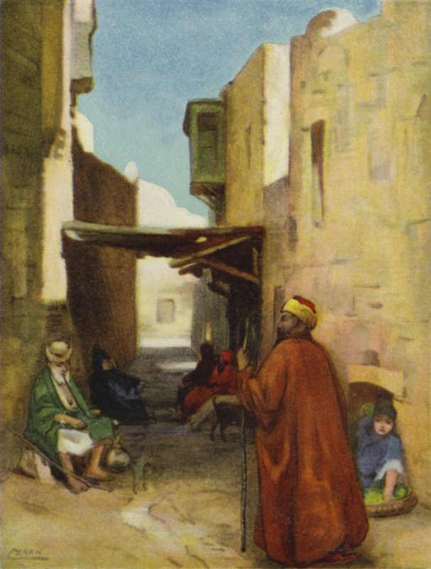 Egy utca Jeruzsálemben (színes litó) alkotó: Henry Andrew Harper