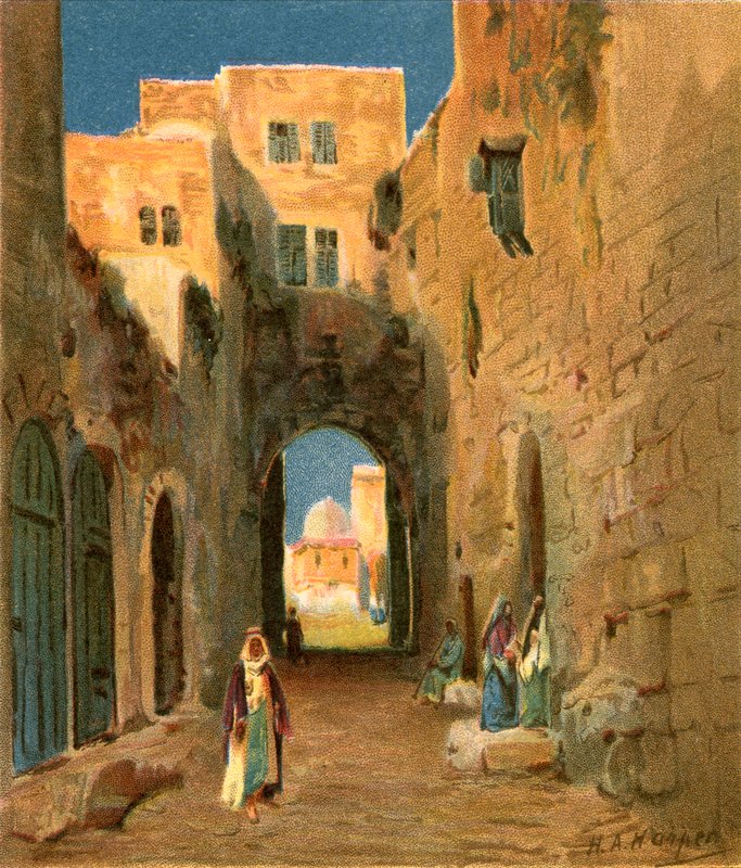 Egy utca Jeruzsálemben alkotó: Henry Andrew Harper