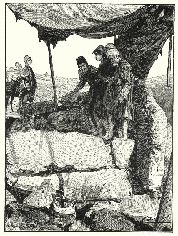 Borprés Libanonban (litho) alkotó: Henry Andrew Harper