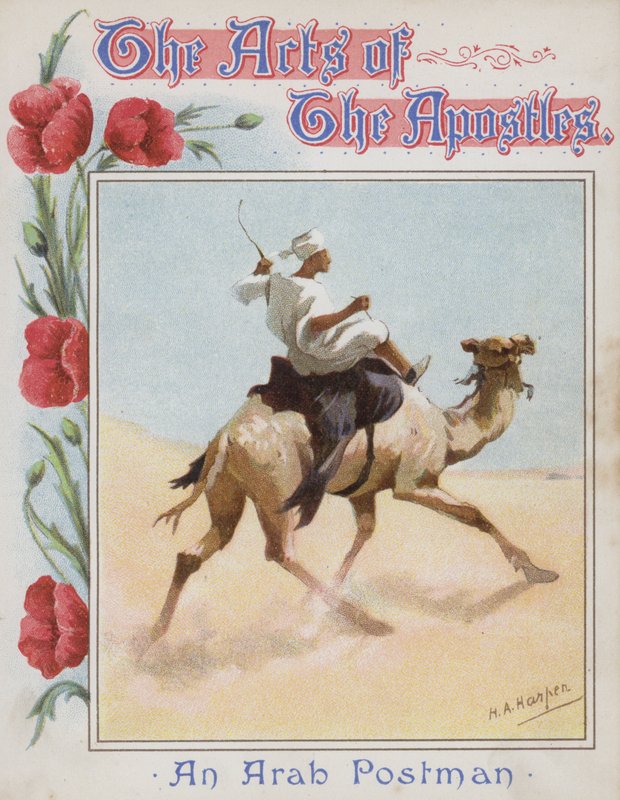 Egy arab postás (chromolitho) alkotó: Henry Andrew Harper