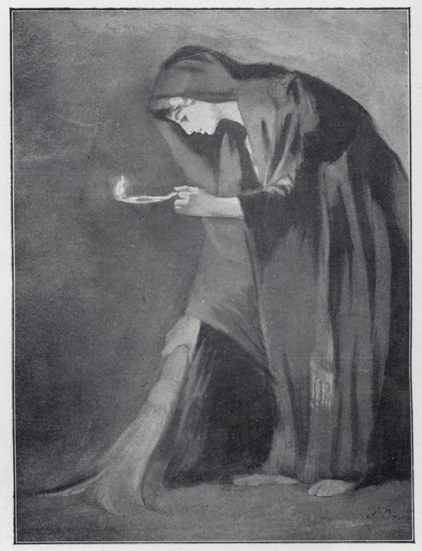 Egy keleti nő, aki elveszett érmét keres (litho) alkotó: Henry Andrew Harper