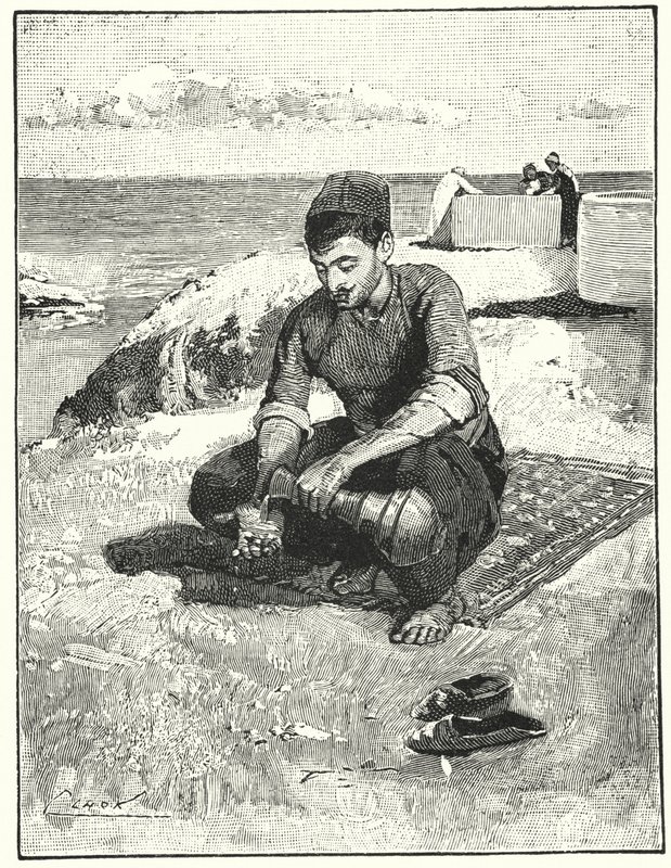 Szertartásos megtisztulás ima előtt (litho) alkotó: Henry Andrew Harper