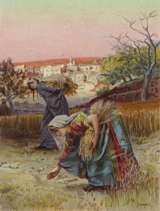 Gleaners a terepen (színes litó) alkotó: Henry Andrew Harper
