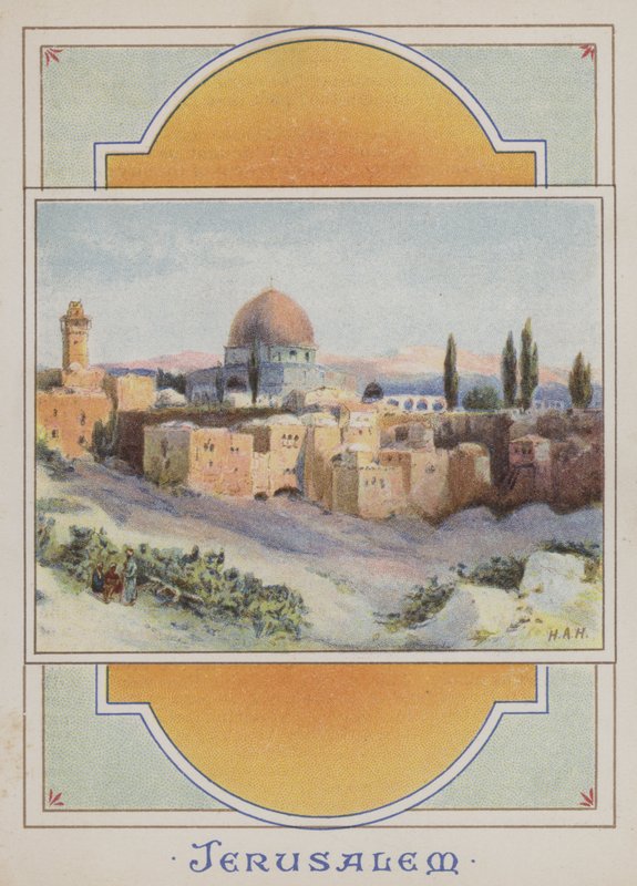 Jeruzsálem (chromolitho) alkotó: Henry Andrew Harper