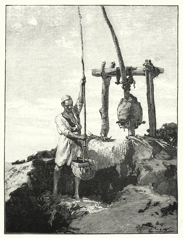 Vízszívás módszere keleten (litho) alkotó: Henry Andrew Harper