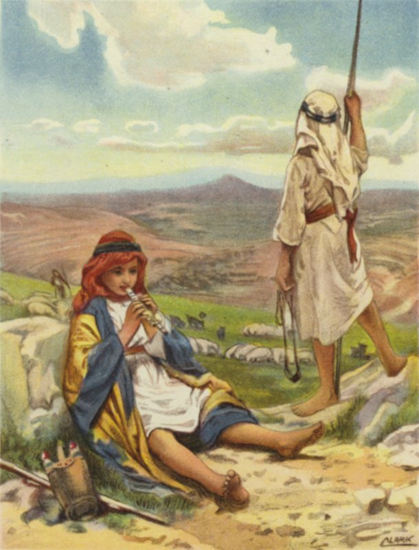 Pásztorélet a betlehemi dombokon (színes litho) alkotó: Henry Andrew Harper
