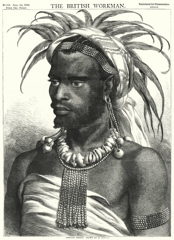 Afrikai herceg (metszet) alkotó: Henry Anelay