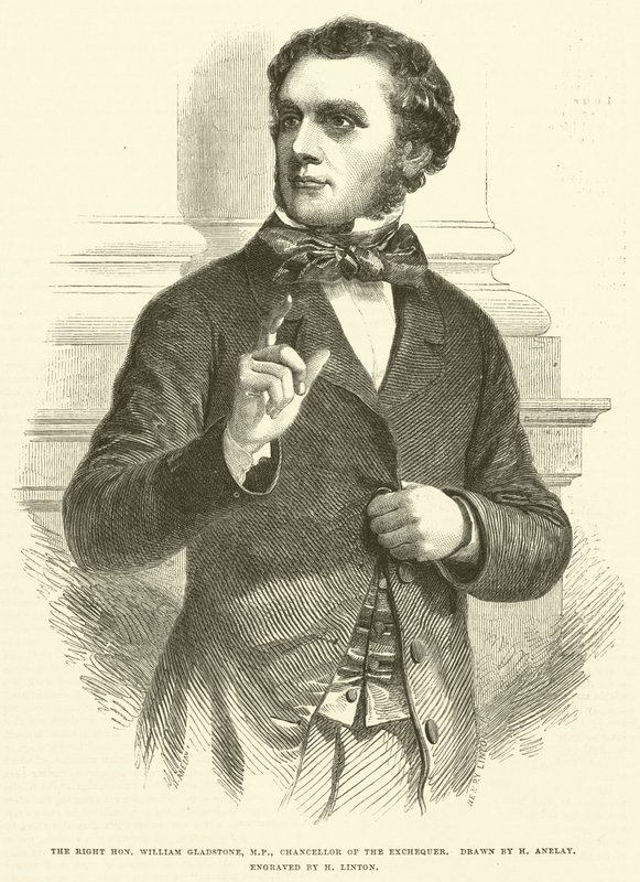 Tisztelt William Gladstone, parlamenti képviselő, pénzügyminiszter alkotó: Henry Anelay