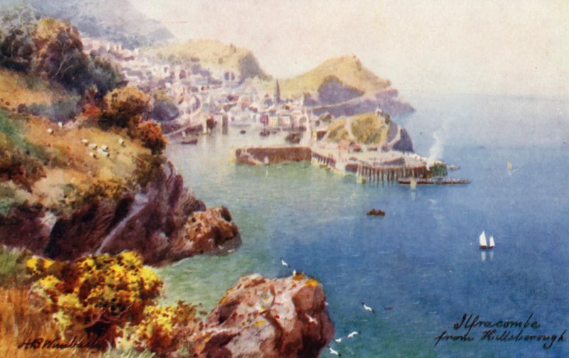 Ilfracombe, Hillsboroughból (színes lithó) alkotó: Henry B. (after) Wimbush