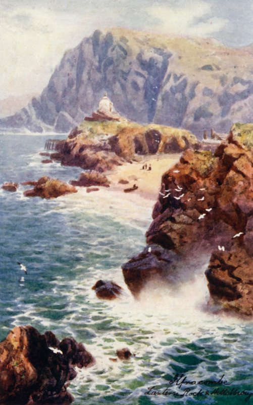 Lantern Rock és Hillsborough (színes litográfia) alkotó: Henry B. (after) Wimbush