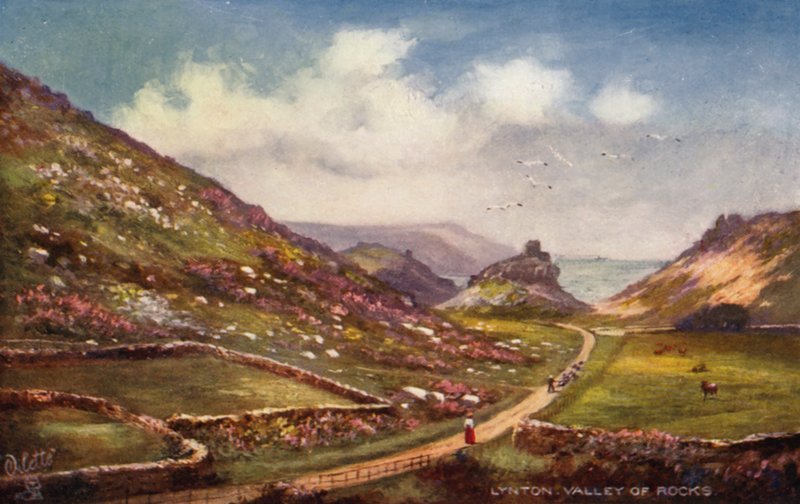 A sziklák völgye (színes litográfia) alkotó: Henry B. (after) Wimbush