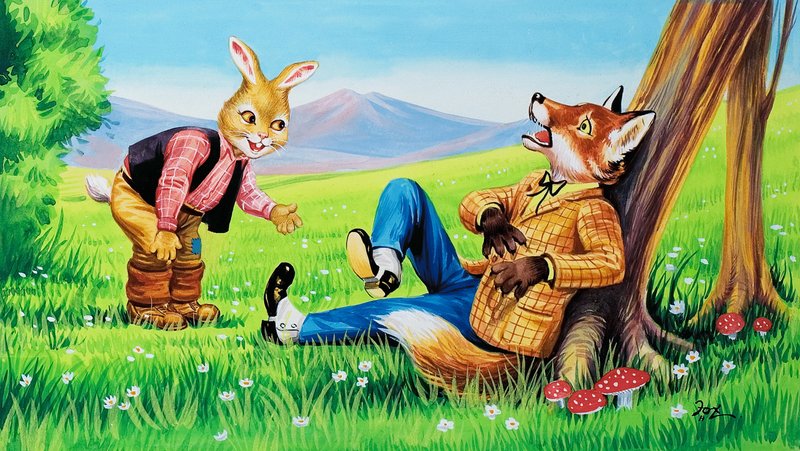 Brer Rabbit és Brer Fox alkotó: Henry Charles Fox