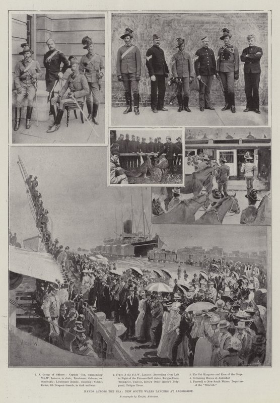 Hands over the Sea, New South Wales Lancers, Aldershot alkotó: Henry Charles Seppings Wright