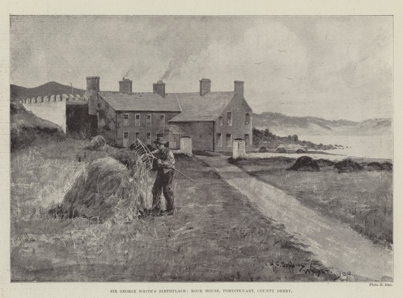 Sir George White szülőháza, Rock House, Portstewart, Derry megye alkotó: Henry Charles Seppings Wright