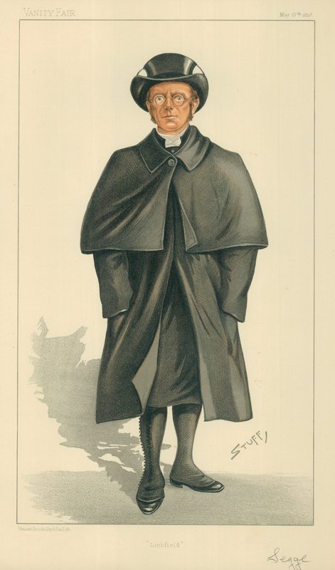 Lichfield püspöke, Lichfield, 1897. május 27., Vanity Fair rajzfilm alkotó: Henry Charles Seppings Wright