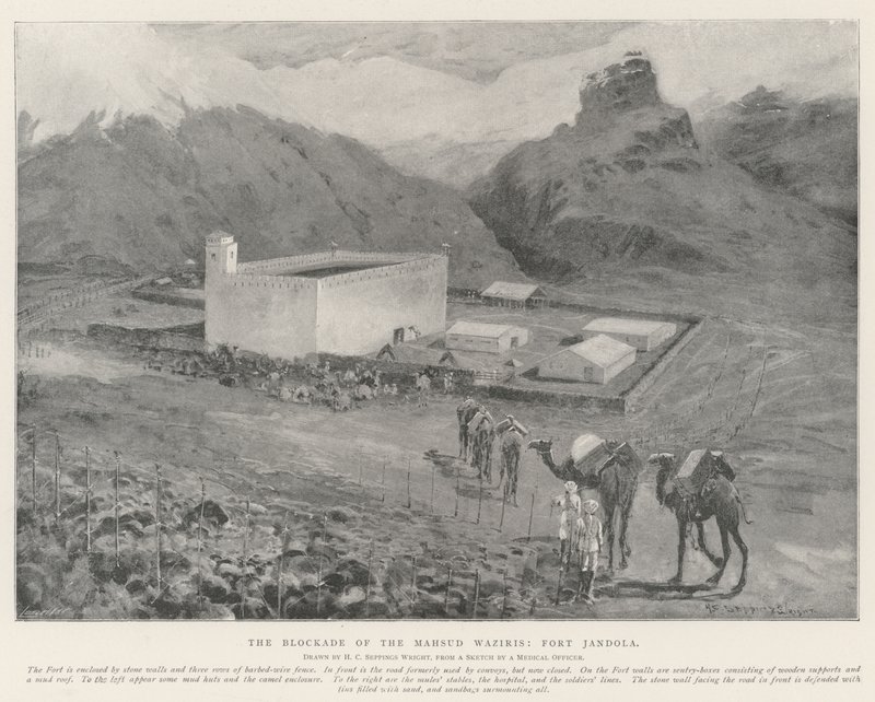 A Mahsud Waziris blokádja, Fort Jandola alkotó: Henry Charles Seppings Wright