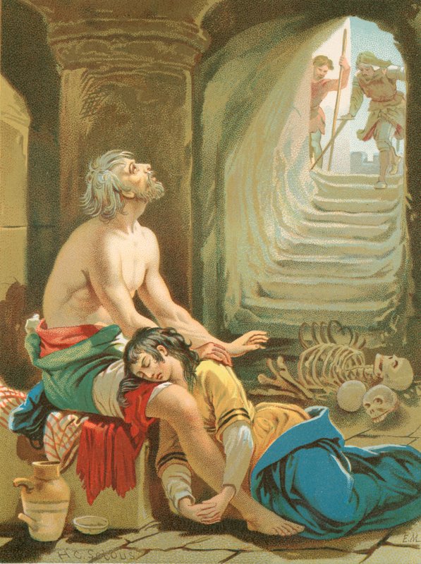 Despondency és lánya a kétkedő kastélyban alkotó: Henry Courtney Selous