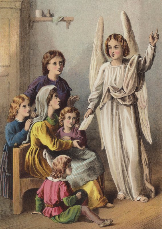 A levél kézbesítő titka (chromolitho) alkotó: Henry Courtney Selous