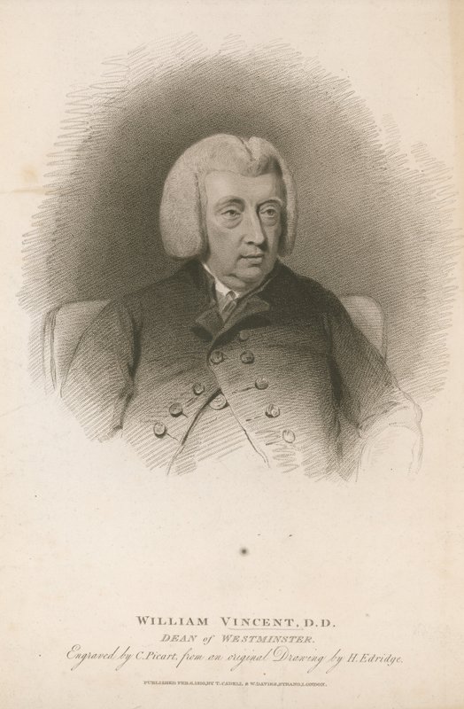 William Vincent, DD, Westminster dékánja alkotó: Henry Edridge