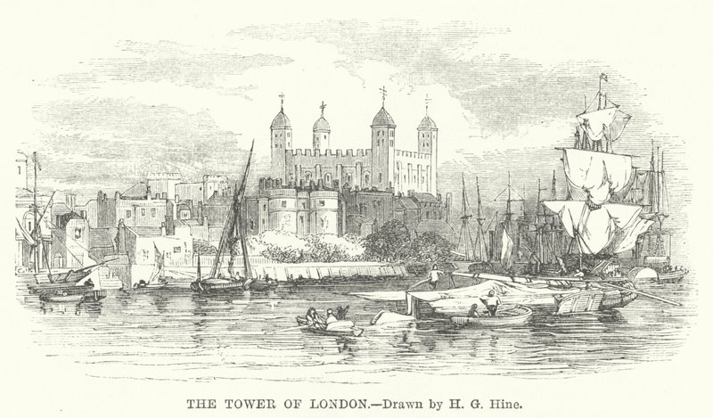 A londoni Tower (metszet) alkotó: Henry George (after) Hine