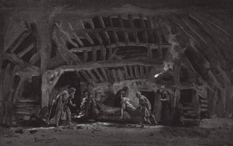 Jelenet a Lear királyból (litográfia) alkotó: Henry Hawes Craven Green