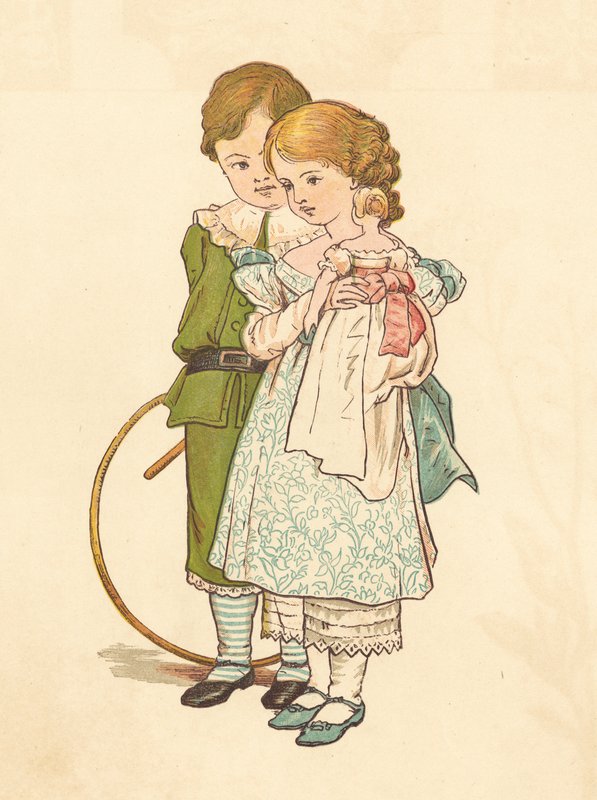 Emberek udvarlása (színes litó) alkotó: Henry Hetherington Emmerson