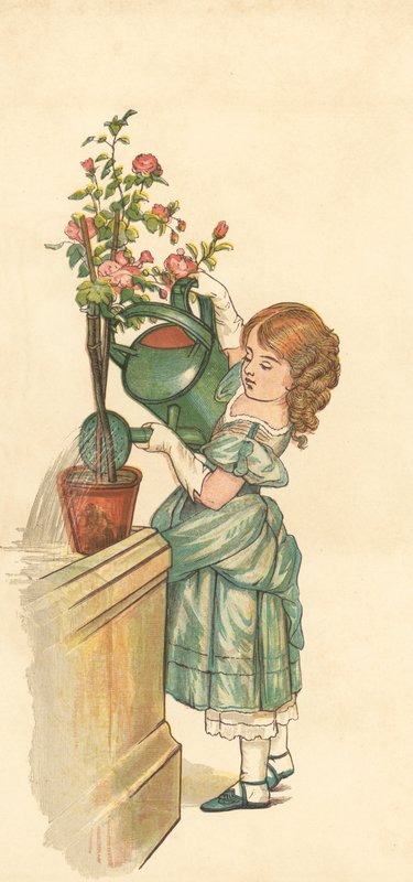 The Princess Gardening (színes litó) alkotó: Henry Hetherington Emmerson