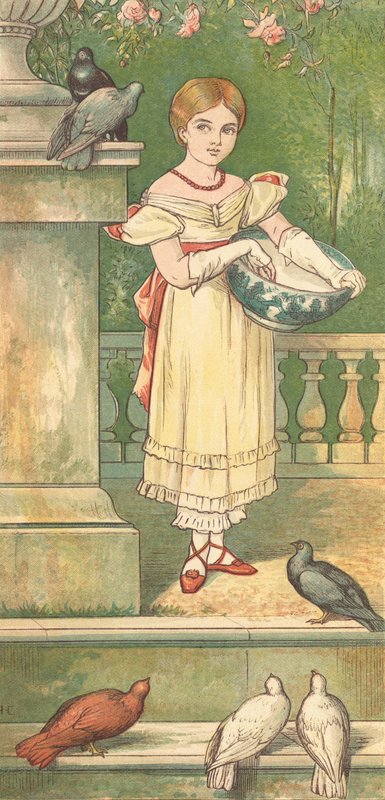 A hercegnő és galambjai (színes litó) alkotó: Henry Hetherington Emmerson