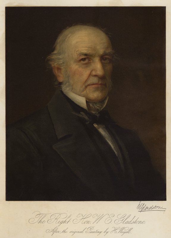 The Right Honorable W E Gladstone (chromolitho) alkotó: Henry Jr. Weigall