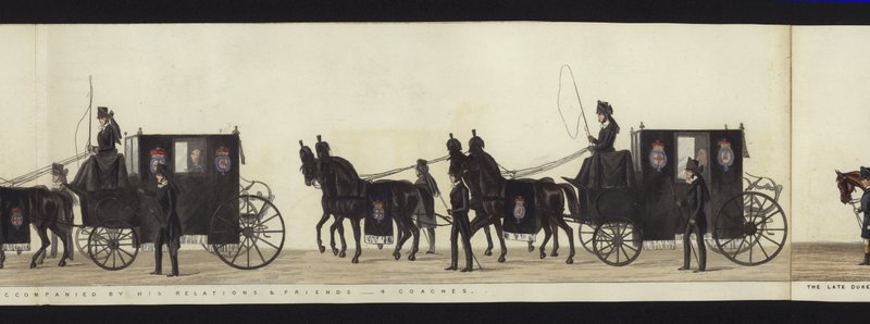 Része a panorámás kilátásnak Arthur, Wellington hercege teljes temetési menetéről (színes akvatinta) alkotó: Henry Jr and Sala Alken