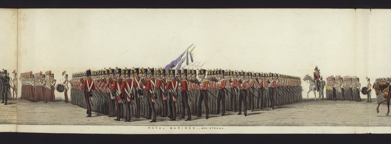 Része a panorámás kilátásnak Arthur, Wellington hercege teljes temetési menetéről (színes akvatinta) alkotó: Henry Jr and Sala Alken