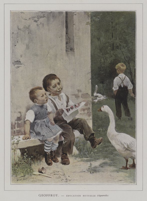 Education Mutuelle (Kölcsönös oktatás) alkotó: Henri Jules Jean Geoffroy