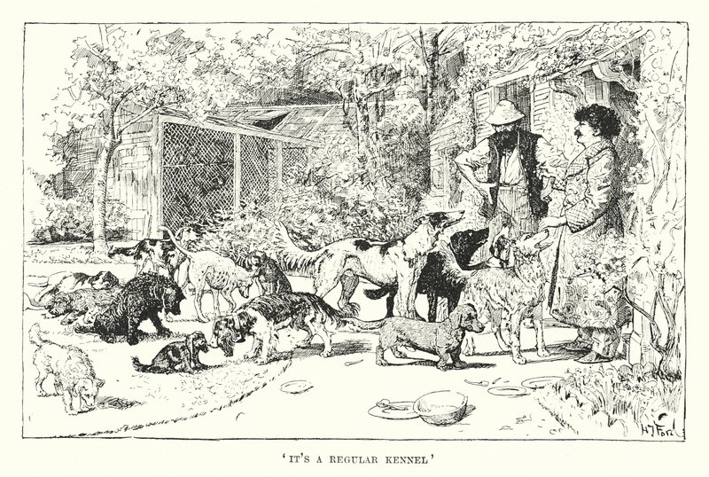 "Ez egy szabályos kennel" (metszet) alkotó: Henry Justice Ford