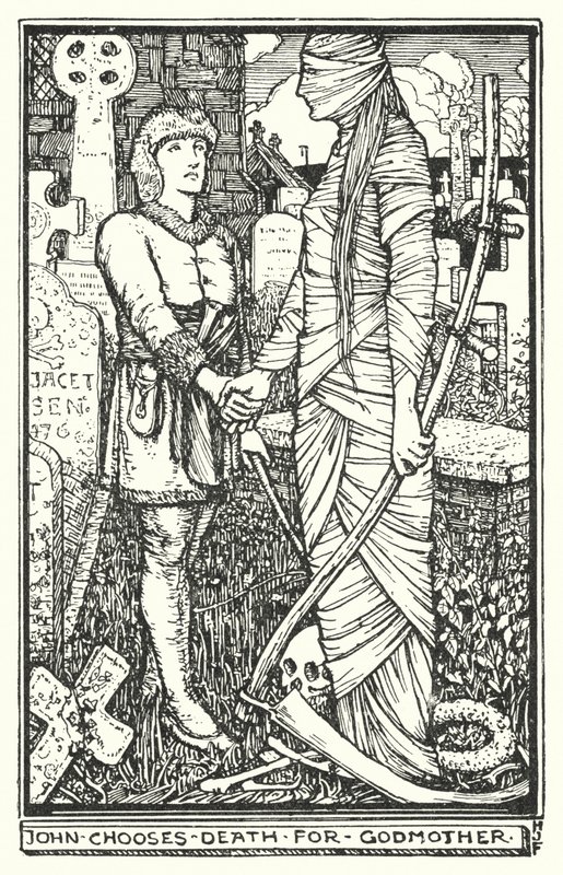 John a halált választja keresztanyának (litho) alkotó: Henry Justice Ford