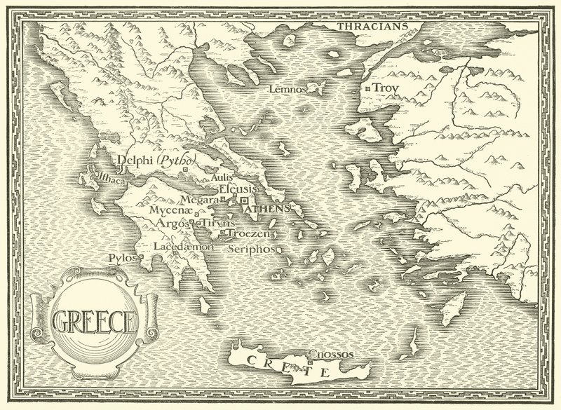 Görögország térképe alkotó: Henry Justice Ford