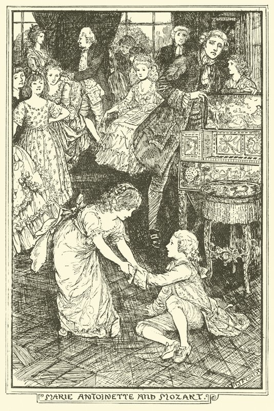 Marie Antoinette és Mozart alkotó: Henry Justice Ford