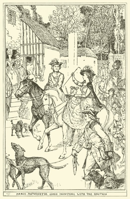 Marie Antoinette vadászni megy a Dauphinnal alkotó: Henry Justice Ford
