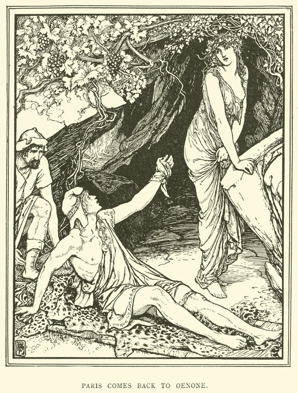 Paris visszatér Oenone-hoz alkotó: Henry Justice Ford