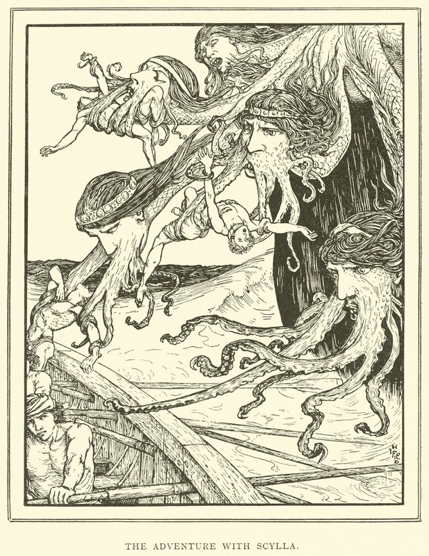 A kaland Scyllával alkotó: Henry Justice Ford