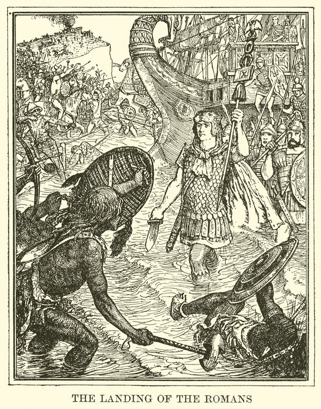 A rómaiak partraszállása alkotó: Henry Justice Ford