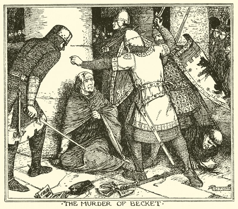 Becket meggyilkolása alkotó: Henry Justice Ford