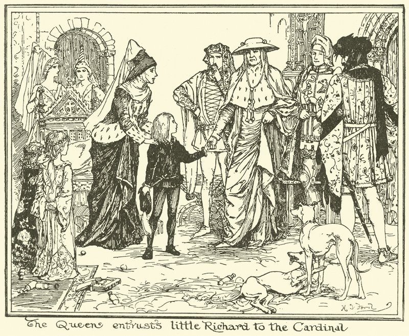 A királynő a bíborosra bízza Little Richardot alkotó: Henry Justice Ford