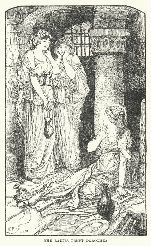 A hölgyek megkísértik Dorotheát (litho) alkotó: Henry Justice Ford